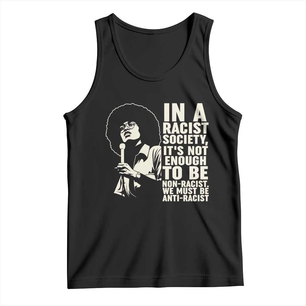 Angela Davis Inspirational Quote Tank Top - Wonder Print Shop