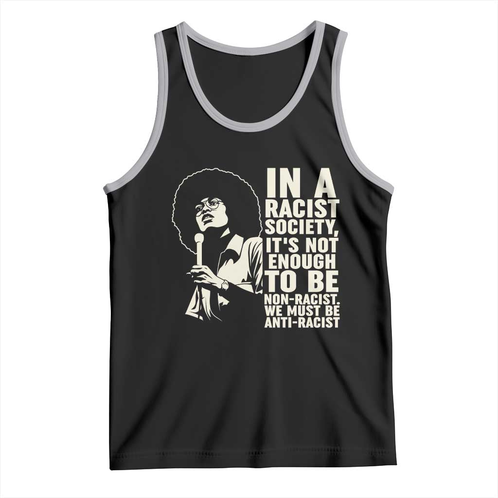 Angela Davis Inspirational Quote Tank Top - Wonder Print Shop
