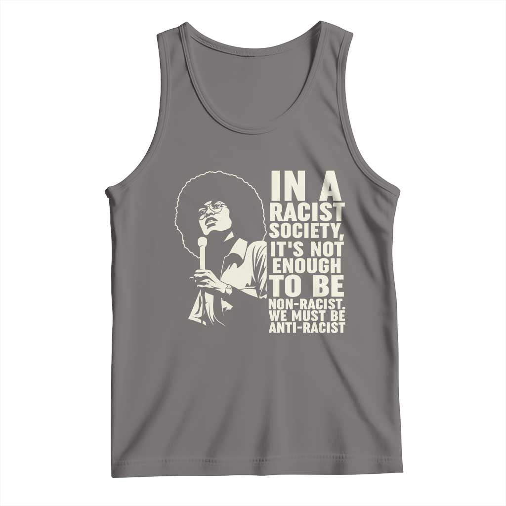 Angela Davis Inspirational Quote Tank Top - Wonder Print Shop