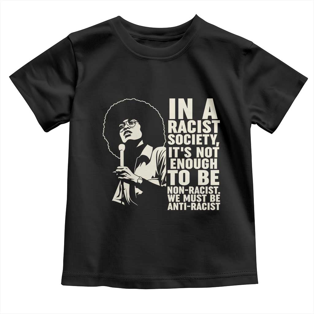 Angela Davis Inspirational Quote Toddler T Shirt - Wonder Print Shop