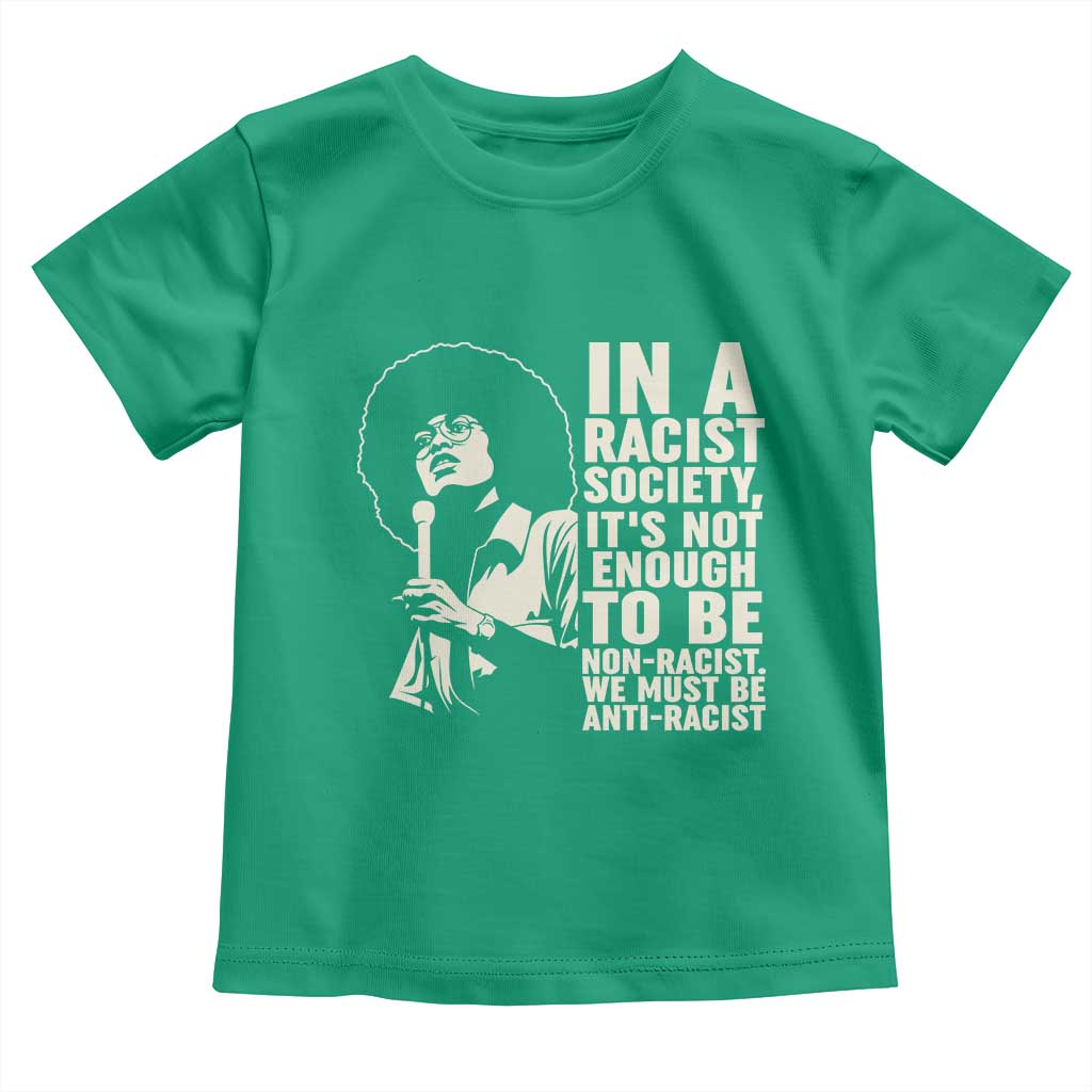 Angela Davis Inspirational Quote Toddler T Shirt - Wonder Print Shop