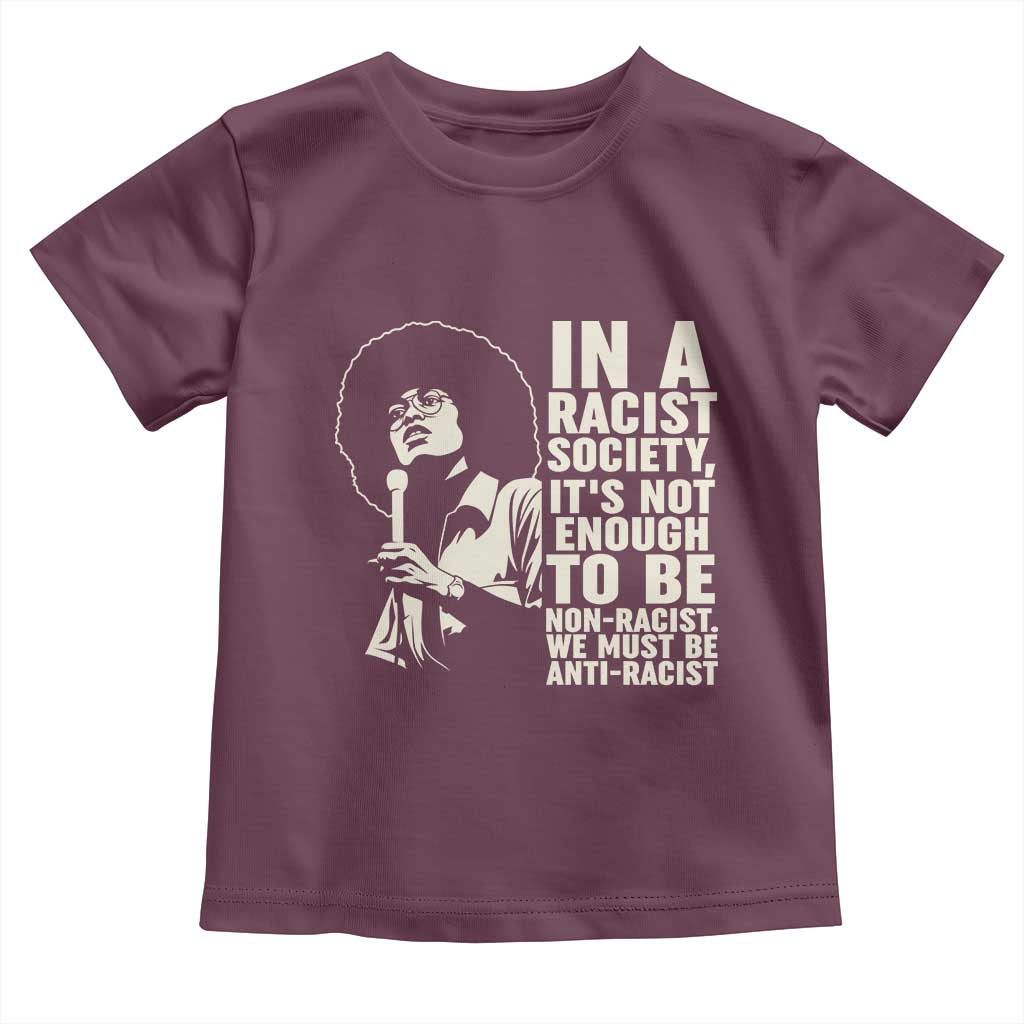 Angela Davis Inspirational Quote Toddler T Shirt - Wonder Print Shop