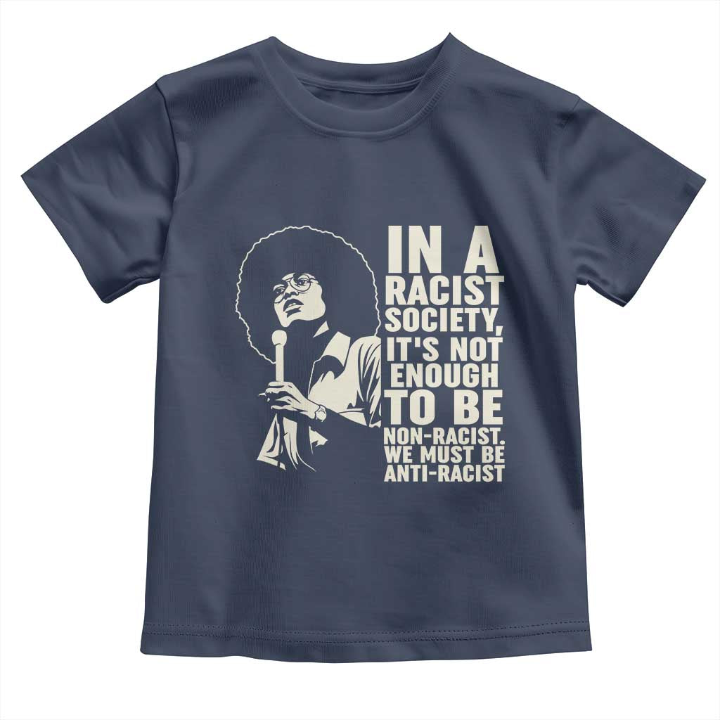 Angela Davis Inspirational Quote Toddler T Shirt - Wonder Print Shop