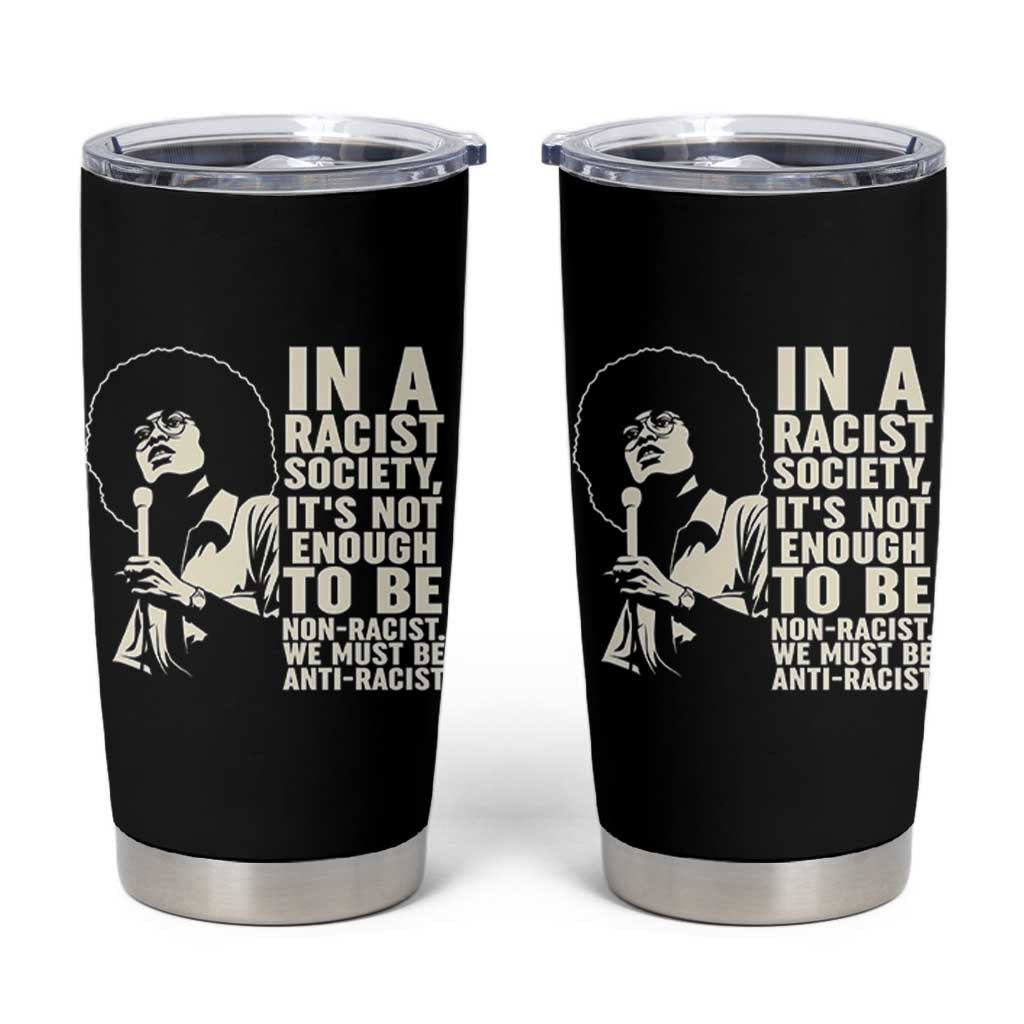 Angela Davis Inspirational Quote Tumbler Cup - Wonder Print Shop
