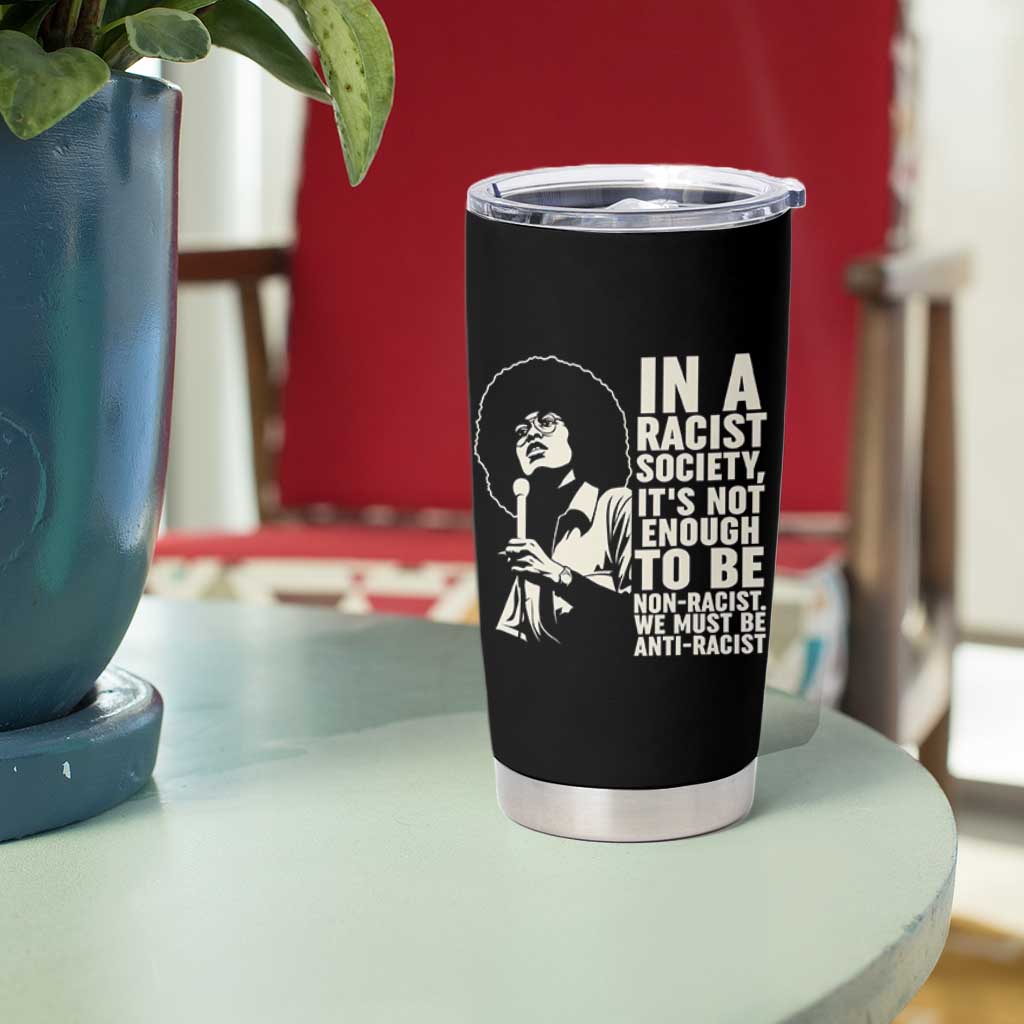 Angela Davis Inspirational Quote Tumbler Cup - Wonder Print Shop