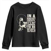 Angela Davis Inspirational Quote Youth Sweatshirt - Wonder Print Shop