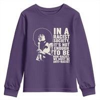 Angela Davis Inspirational Quote Youth Sweatshirt - Wonder Print Shop