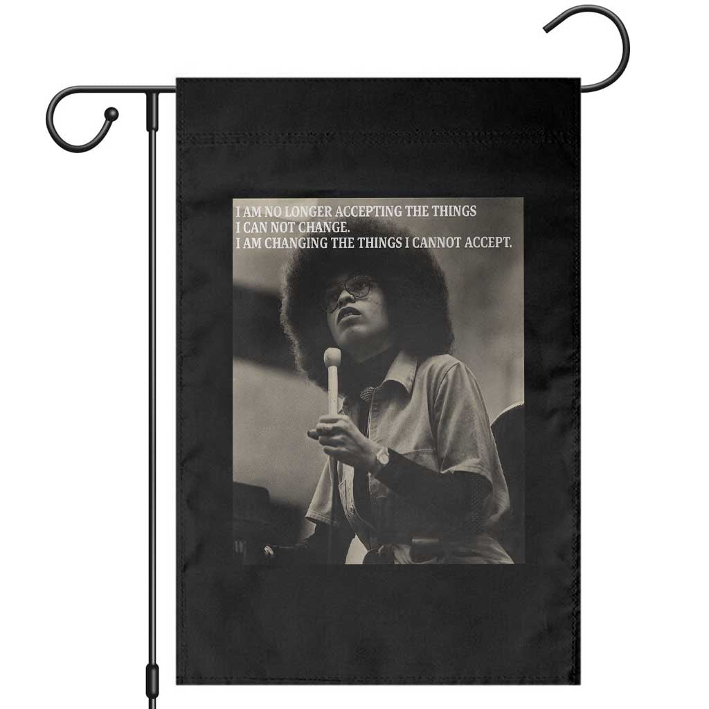 Angela Davis Inspirational Quote Garden Flag Black History Month - Wonder Print Shop