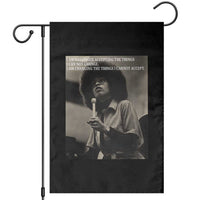 Angela Davis Inspirational Quote Garden Flag Black History Month - Wonder Print Shop