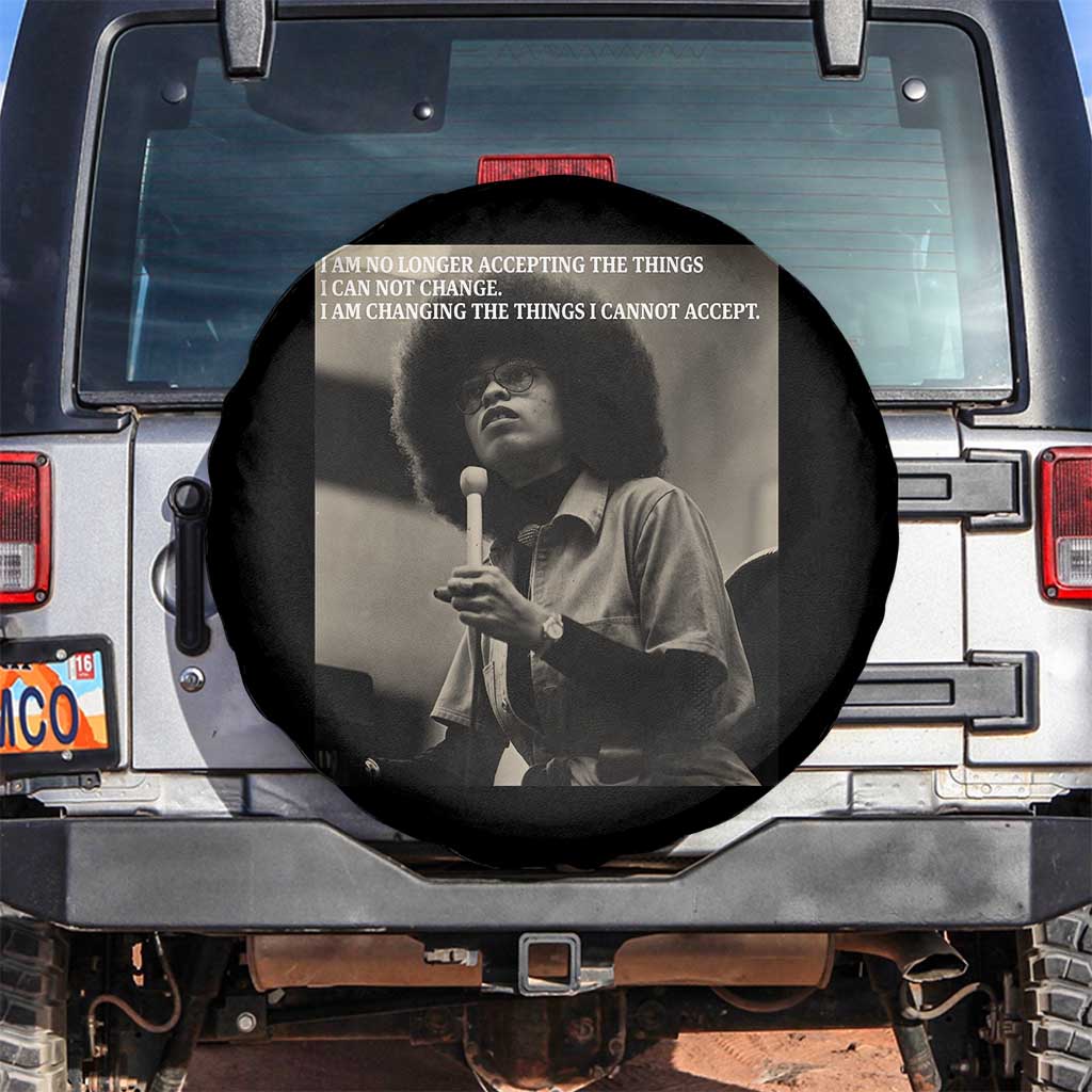 Angela Davis Inspirational Quote Spare Tire Cover Black History Month - Wonder Print Shop