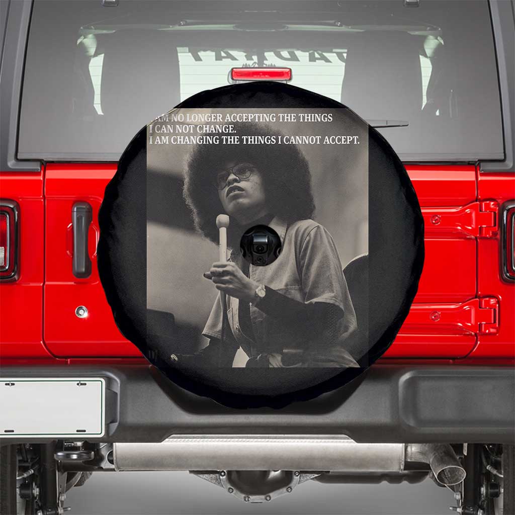 Angela Davis Inspirational Quote Spare Tire Cover Black History Month - Wonder Print Shop