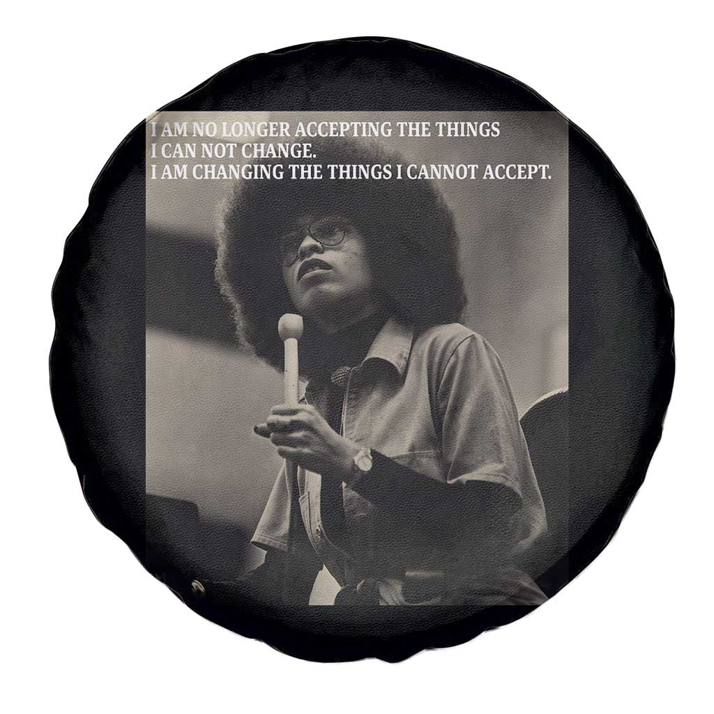 Angela Davis Inspirational Quote Spare Tire Cover Black History Month - Wonder Print Shop