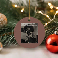 Angela Davis Inspirational Quote Ceramic Ornament Black History Month - Wonder Print Shop