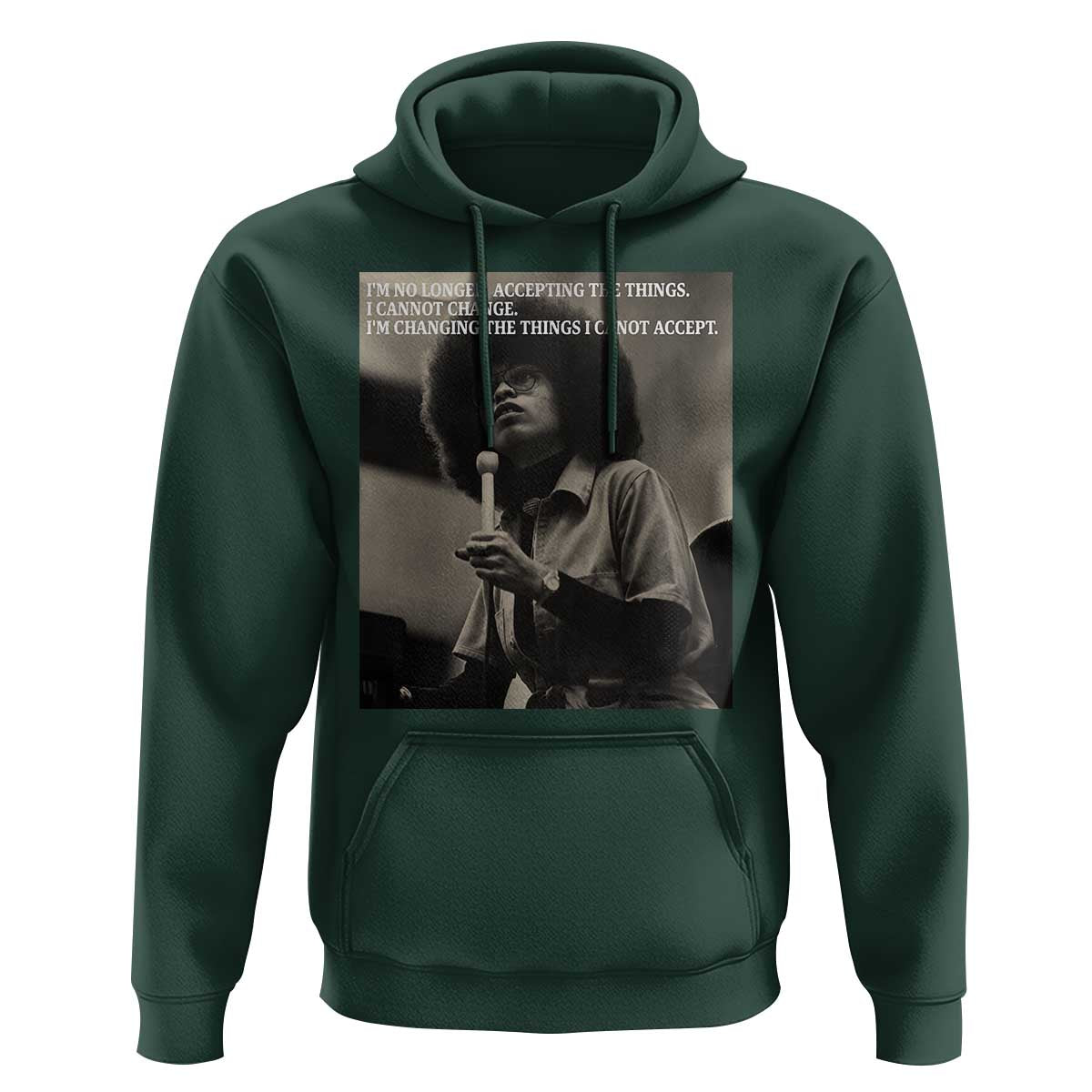 Angela Davis Inspirational Quote Hoodie Black History Month - Wonder Print Shop