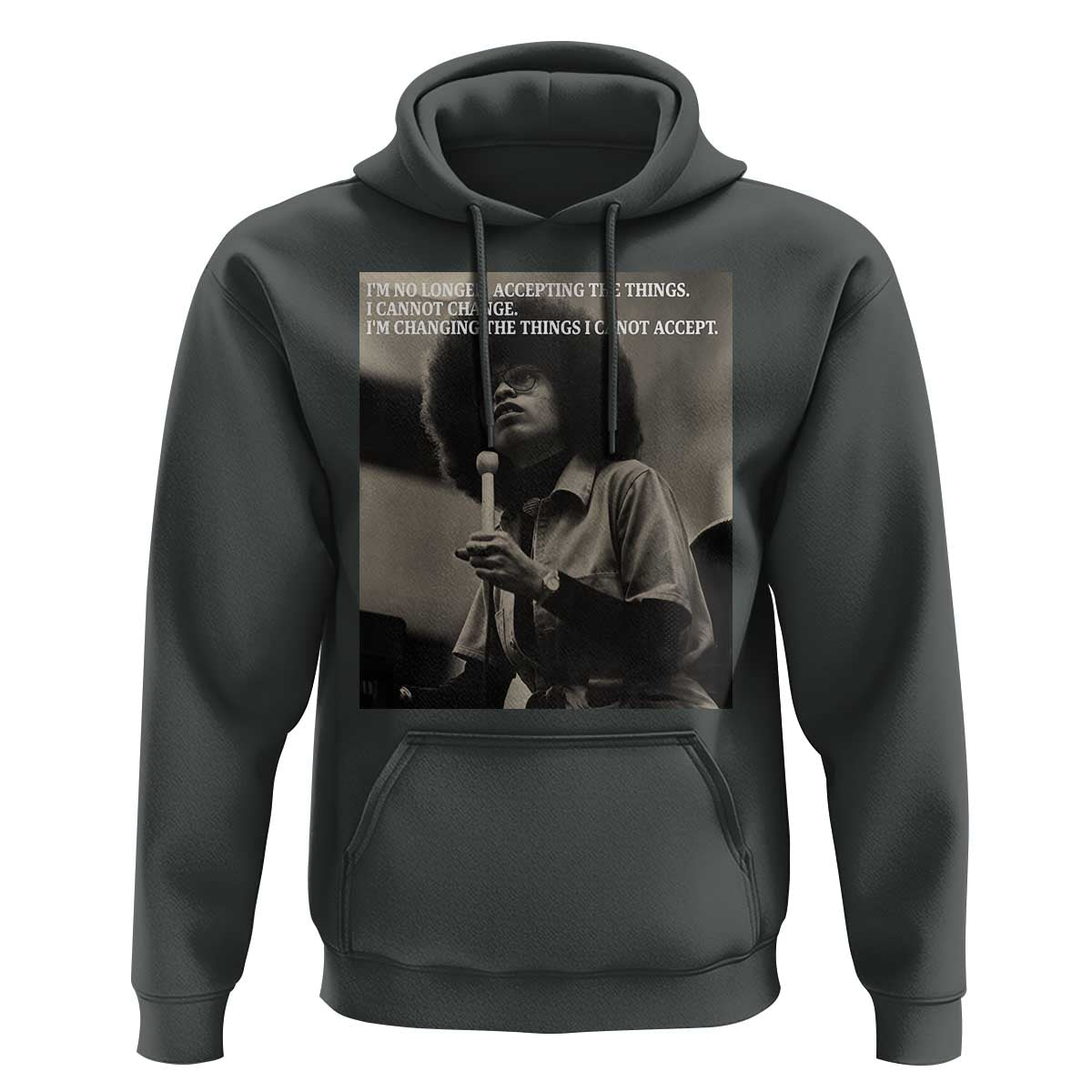 Angela Davis Inspirational Quote Hoodie Black History Month - Wonder Print Shop
