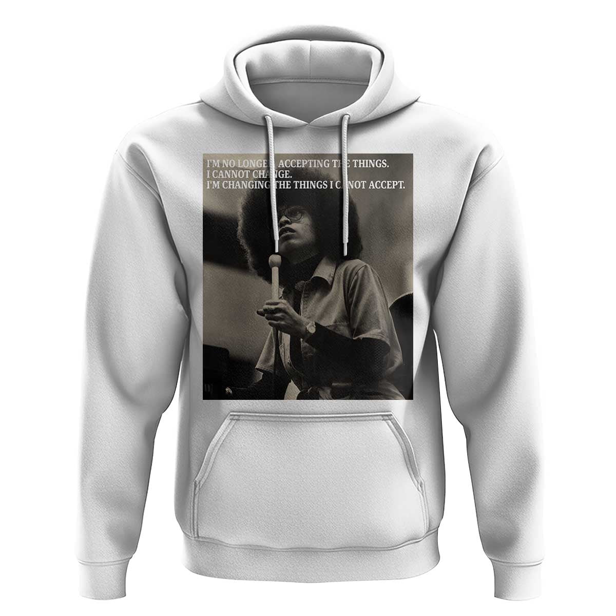 Angela Davis Inspirational Quote Hoodie Black History Month - Wonder Print Shop