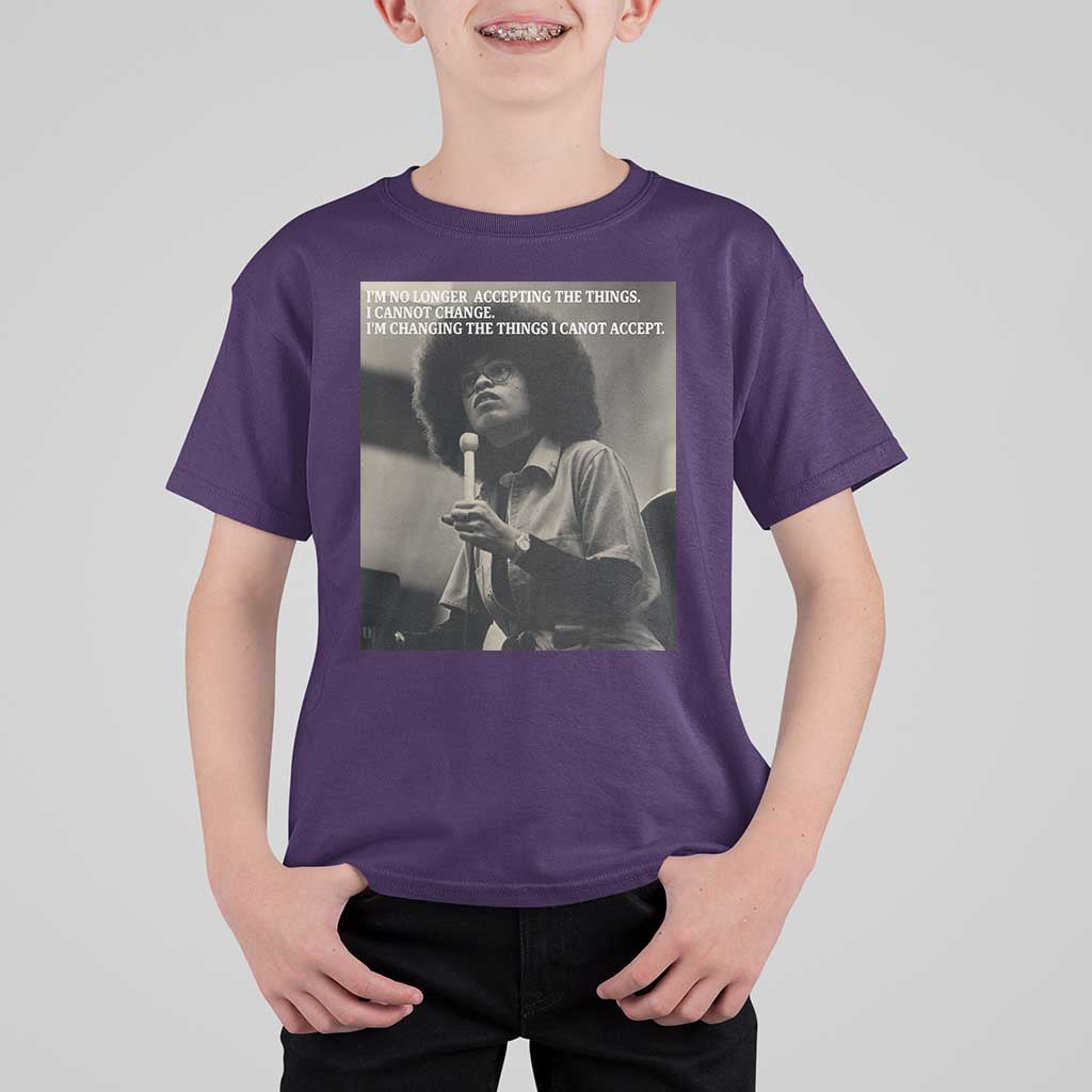 Angela Davis Inspirational Quote T Shirt For Kid Black History Month - Wonder Print Shop