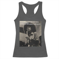 Angela Davis Inspirational Quote Racerback Tank Top Black History Month - Wonder Print Shop