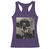 Angela Davis Inspirational Quote Racerback Tank Top Black History Month - Wonder Print Shop