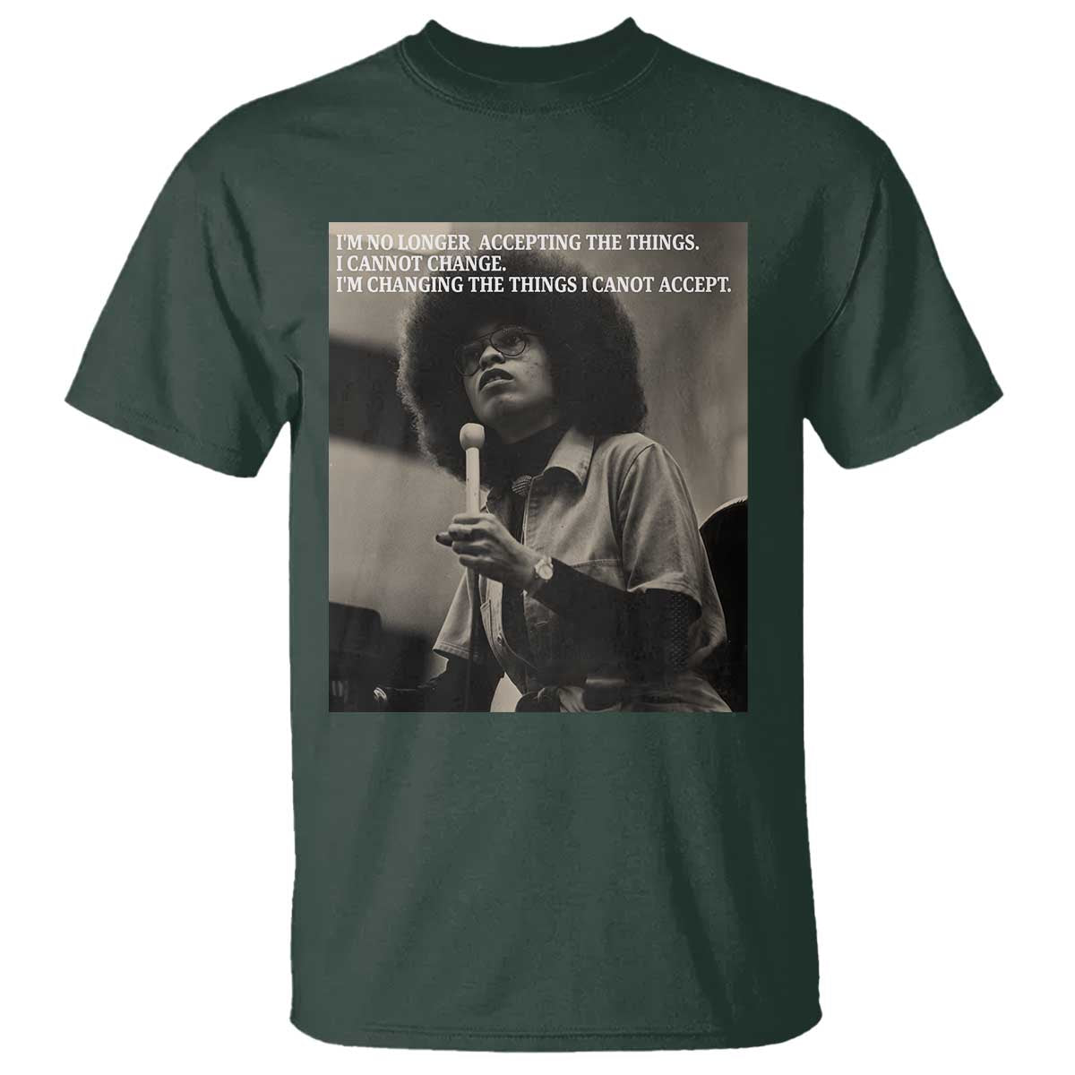 Angela Davis Inspirational Quote T Shirt Black History Month - Wonder Print Shop