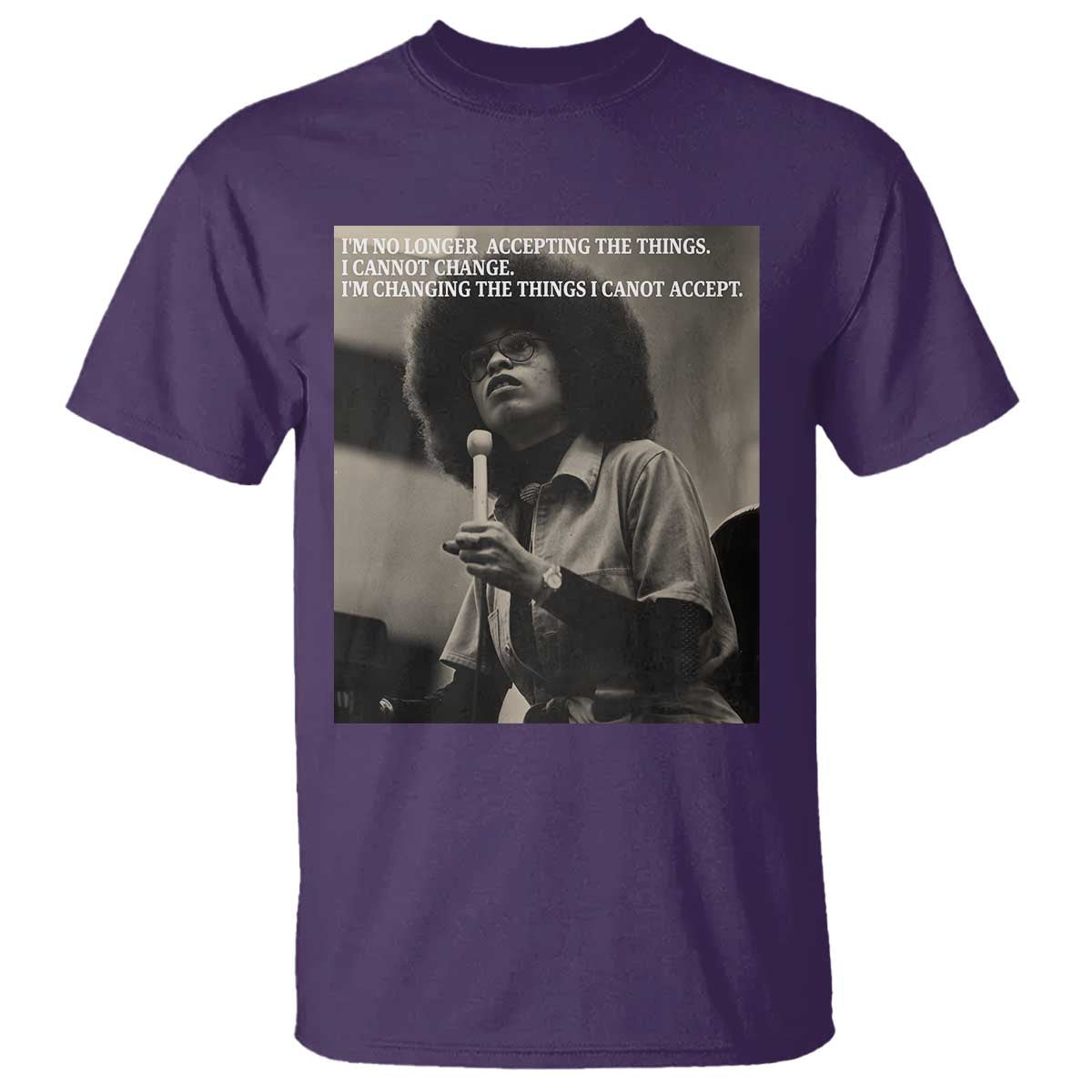 Angela Davis Inspirational Quote T Shirt Black History Month - Wonder Print Shop