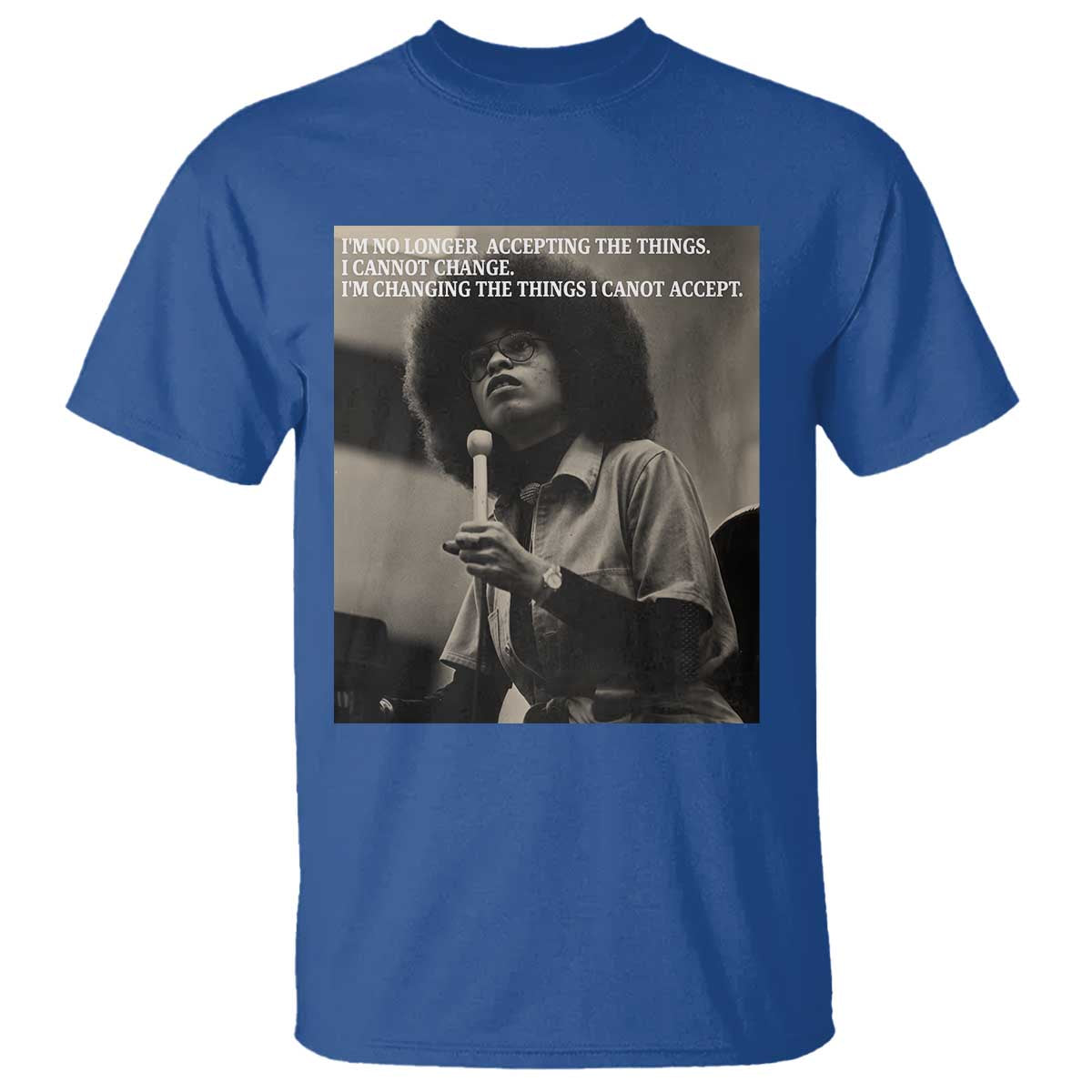 Angela Davis Inspirational Quote T Shirt Black History Month - Wonder Print Shop