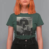 Angela Davis Inspirational Quote T Shirt For Women Black History Month - Wonder Print Shop