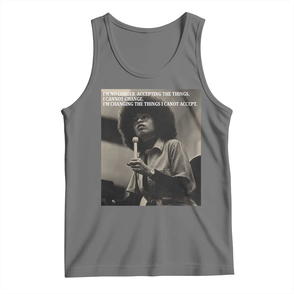 Angela Davis Inspirational Quote Tank Top Black History Month - Wonder Print Shop