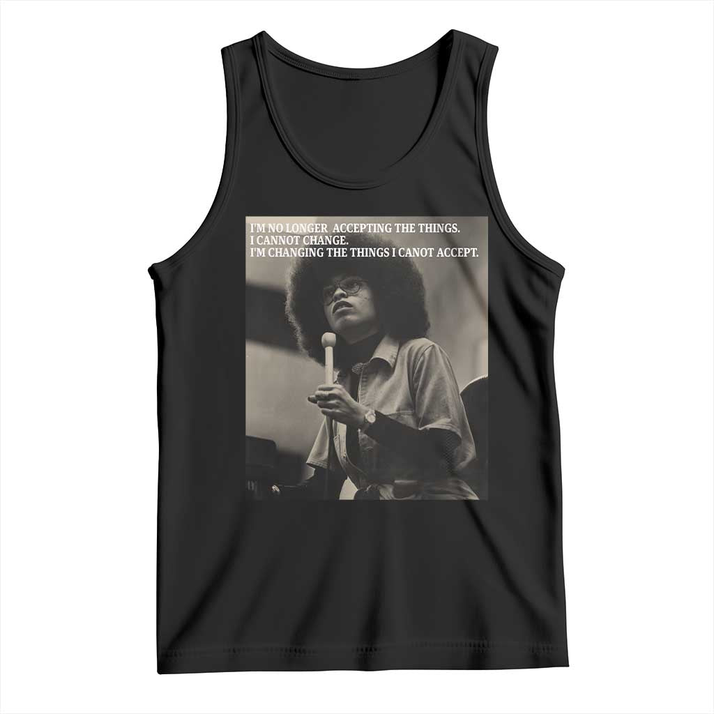 Angela Davis Inspirational Quote Tank Top Black History Month - Wonder Print Shop