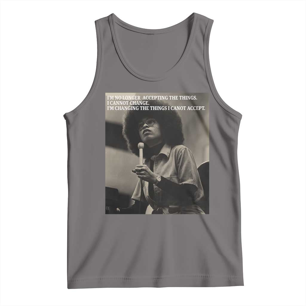 Angela Davis Inspirational Quote Tank Top Black History Month - Wonder Print Shop