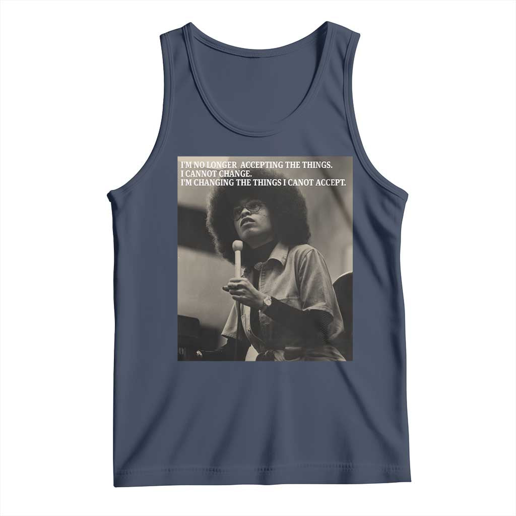 Angela Davis Inspirational Quote Tank Top Black History Month - Wonder Print Shop