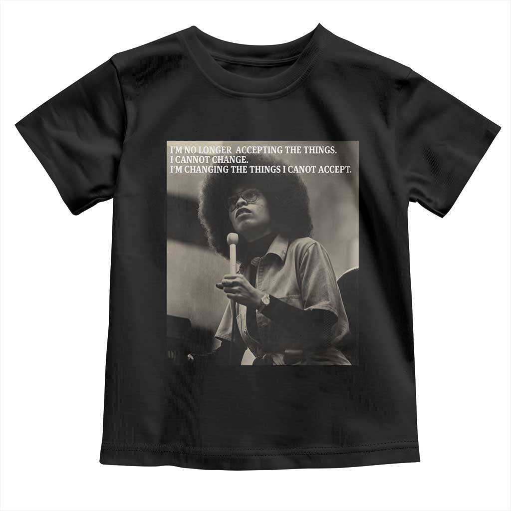 Angela Davis Inspirational Quote Toddler T Shirt Black History Month - Wonder Print Shop