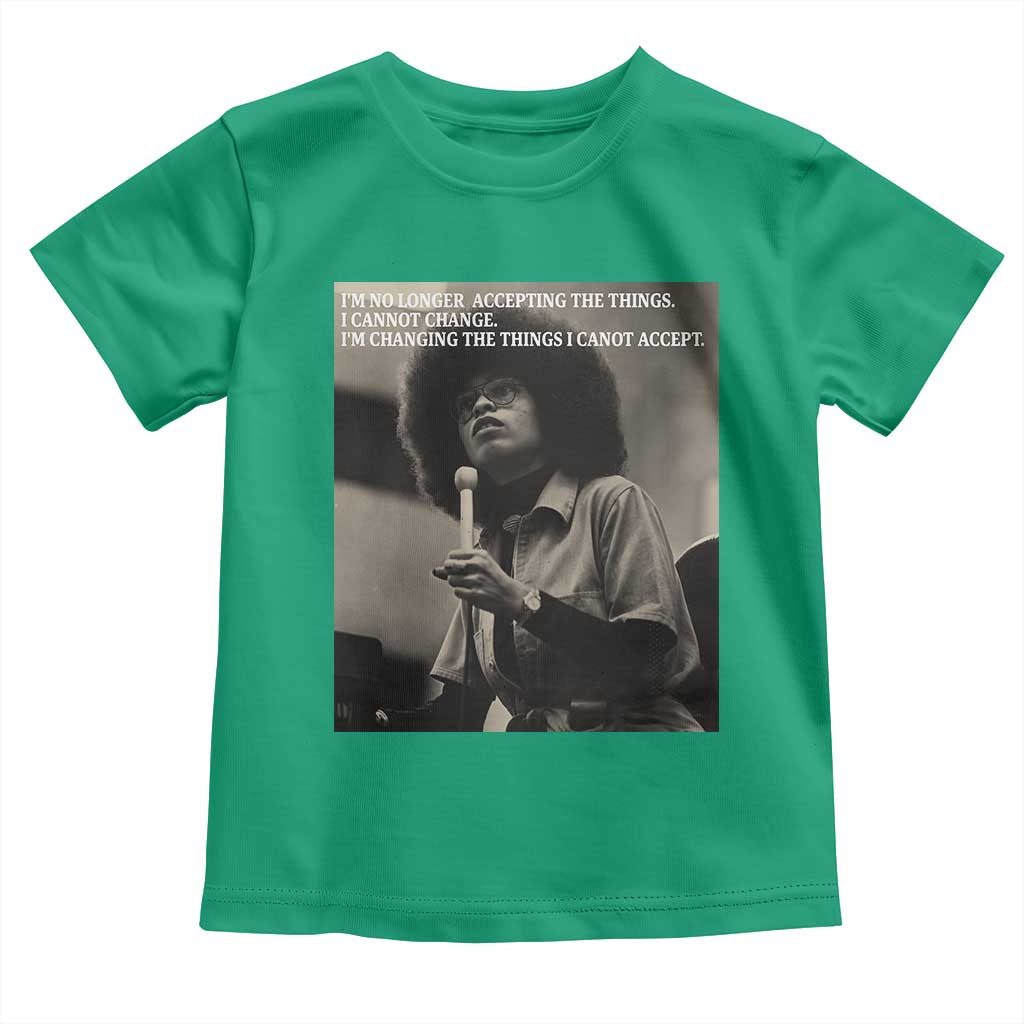 Angela Davis Inspirational Quote Toddler T Shirt Black History Month - Wonder Print Shop
