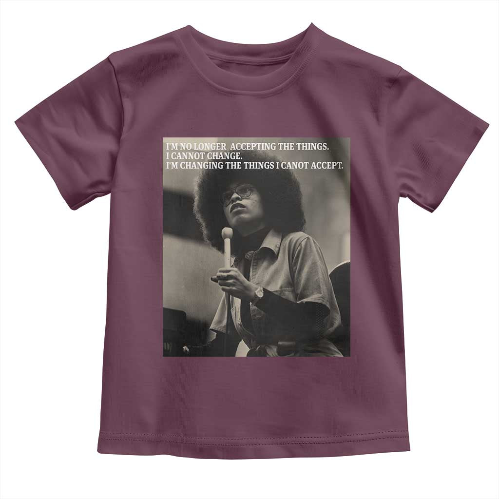 Angela Davis Inspirational Quote Toddler T Shirt Black History Month - Wonder Print Shop