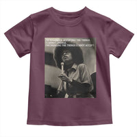 Angela Davis Inspirational Quote Toddler T Shirt Black History Month - Wonder Print Shop