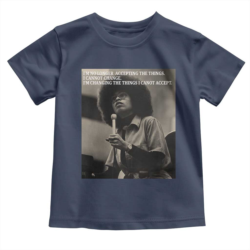 Angela Davis Inspirational Quote Toddler T Shirt Black History Month - Wonder Print Shop