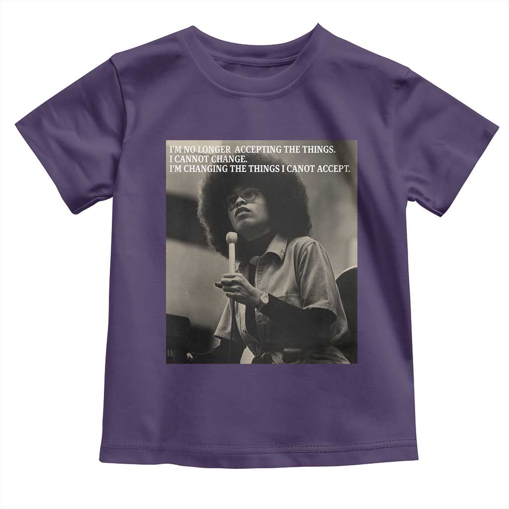 Angela Davis Inspirational Quote Toddler T Shirt Black History Month - Wonder Print Shop