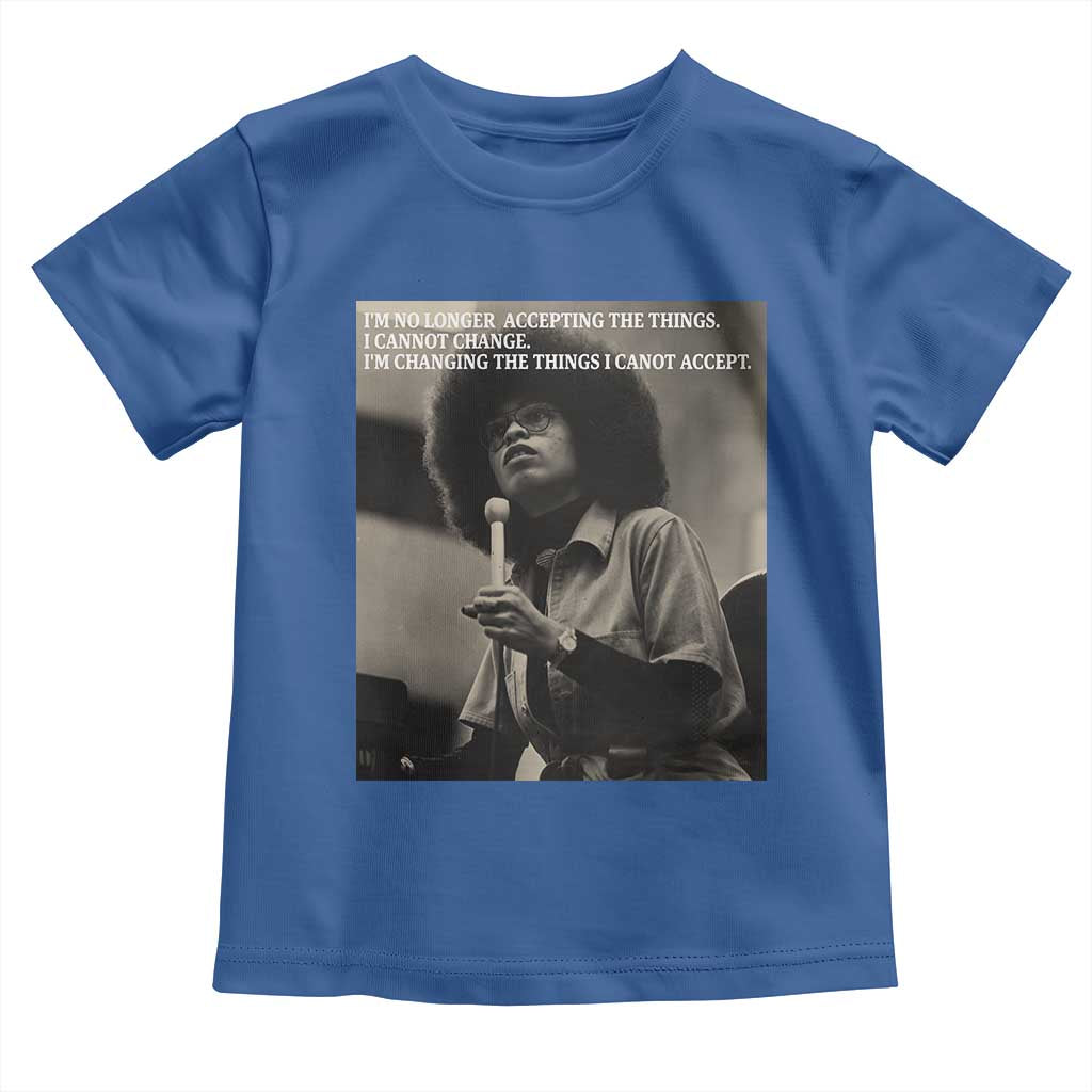Angela Davis Inspirational Quote Toddler T Shirt Black History Month - Wonder Print Shop