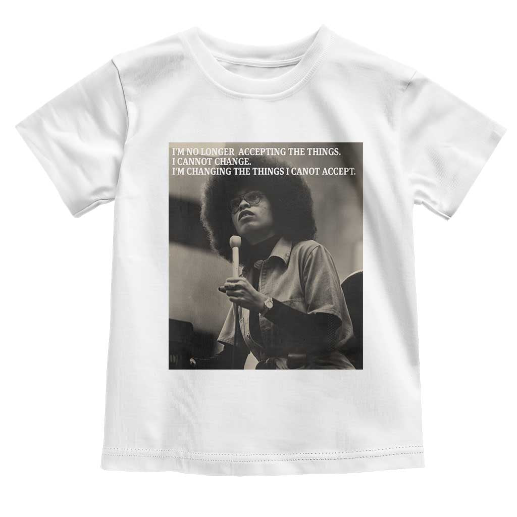 Angela Davis Inspirational Quote Toddler T Shirt Black History Month - Wonder Print Shop
