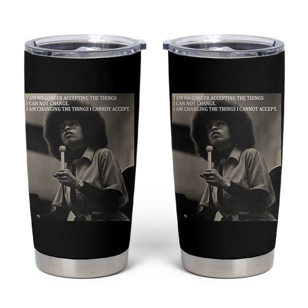 Angela Davis Inspirational Quote Tumbler Cup Black History Month - Wonder Print Shop