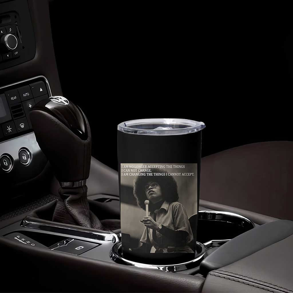 Angela Davis Inspirational Quote Tumbler Cup Black History Month - Wonder Print Shop
