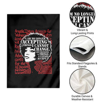 Angela Davis Inspirational Quote Garden Flag Black History Month - Wonder Print Shop