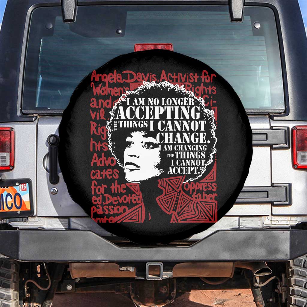 Angela Davis Inspirational Quote Spare Tire Cover Black History Month - Wonder Print Shop