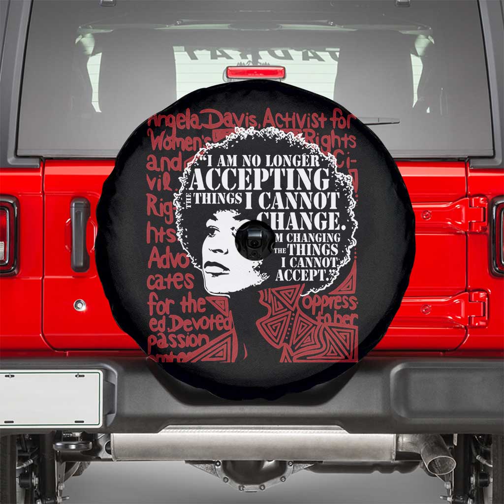 Angela Davis Inspirational Quote Spare Tire Cover Black History Month - Wonder Print Shop