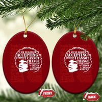 Angela Davis Inspirational Quote Ceramic Ornament Black History Month - Wonder Print Shop