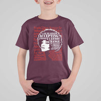 Angela Davis Inspirational Quote T Shirt For Kid Black History Month - Wonder Print Shop
