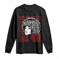 Angela Davis Inspirational Quote Long Sleeve Shirt Black History Month - Wonder Print Shop