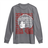 Angela Davis Inspirational Quote Long Sleeve Shirt Black History Month - Wonder Print Shop