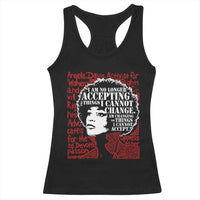 Angela Davis Inspirational Quote Racerback Tank Top Black History Month - Wonder Print Shop