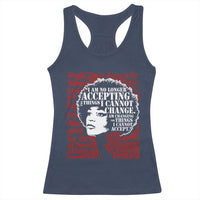 Angela Davis Inspirational Quote Racerback Tank Top Black History Month - Wonder Print Shop
